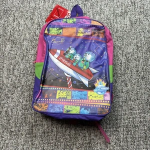 Vintage - Coca-Cola - Coke Kids Backpack - Polar World Rocket - 1997 - READ - Picture 1 of 12
