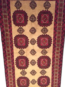 HANDMADE RUG 100% WOOL STUNNING - FREE DELIVERY - Picture 1 of 1