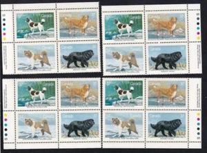 Canada 1988 Dogs 37¢, MNH PB set, sc#1220a - Picture 1 of 1