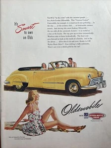 1946 vintage Oldsmobile automobile print ad. It’s smart to own olds, Post War ll - Picture 1 of 1