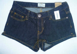 Womens AEROPOSTALE Dark Wash Denim Jean Shorts NWT #0230 - Picture 1 of 2
