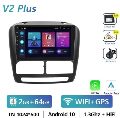 Radio 2 din 9" Para Fiat Doblò Android GPS USB Bluetooth Navegante 10/15 ... Cam - Imagen 1 de 4
