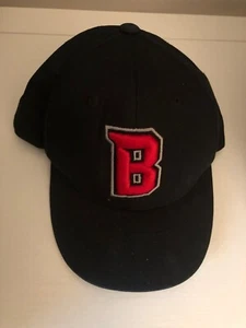 Champro Youth Hat Size Sm Snapback Large Red B logo excellent Condition Black - Picture 1 of 5