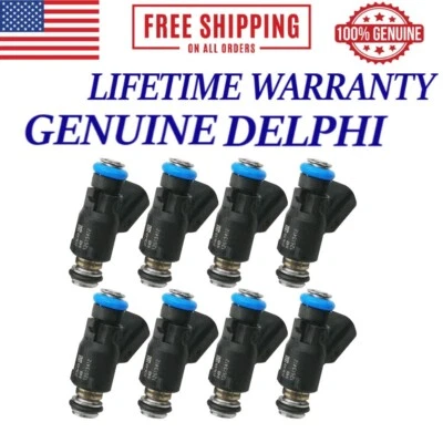 8 оригинальных топливных форсунок для Cadillac Chevy Silverado Express Tahoe 10–17 годов выпуска - Изображение 1 из 4