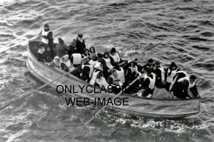 1912 RMS TITANIC LIFEBOAT SURVIVORS 8X10 PHOTO WHITE STAR LINE SHIP OCEAN LINER - Picture 1 of 1