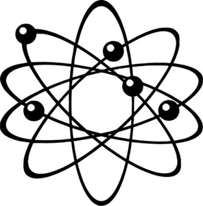 Science Atom Vinyl Aufkleber - Bild 1 von 1