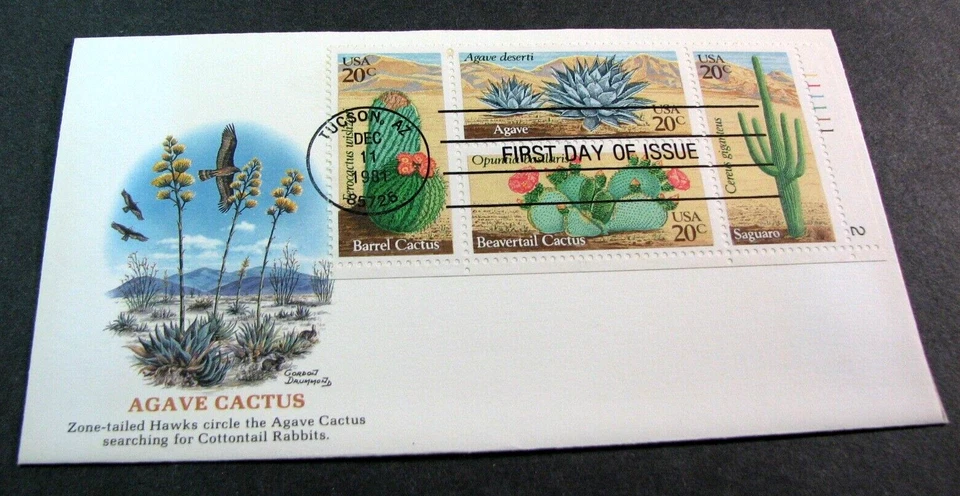 US Stamp FDC Scott# 1945a Desert Plants 1981 Used PL43 - Image 1 of 1