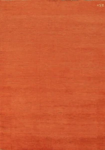 Stylish Gabbeh Solid Design Wool Modern Rug - Enhance Your Home Decor 5x7 ft - Picture 1 of 18