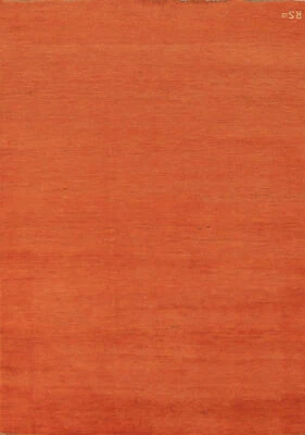 Stylish Gabbeh Solid Design Wool Modern Rug - Enhance Your Home Decor 5x7 ft - Image 1 of 4