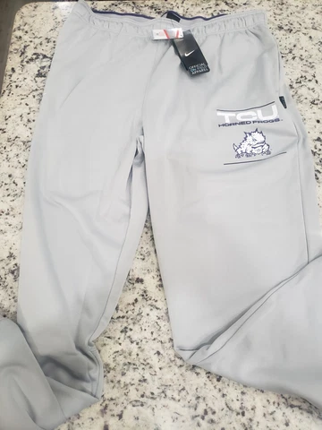 Nike TCU Horned Frogs Dri-Fit Therma Taper Leg Fleece Joggers Sweatpants Size XL Cover
