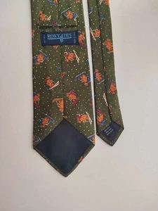 CRAVATTA ROXY TIES MADE IN ITALY ALL SILK SETA TIE SOIE SEDA VINTAGE KRAWATTE - Imagen 1 de 6