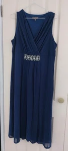 Katies Cocktail Dress Cobalt Blue Size L - Picture 1 of 5