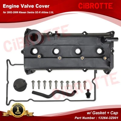 Fit for 2002-2006 Nissan Sentra SE-R Altima 2.5L Valve Cover w/ Gasket + Bolts👍 - Image 1 of 4