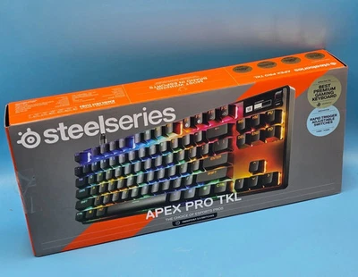 SteelSeries Apex Pro TKL Wired Gen 3 Keyboard Black HyperMagnetic Switches *NEW* - Image 1 of 3