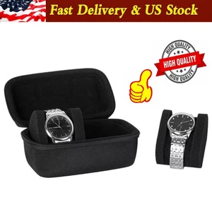 Portable Watch Storage Box Collector Travel Wrist Watch Organizer Case Holder**. - Picture 1 of 6