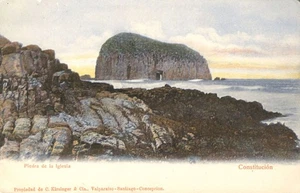 Piedra de la Iglesia Constitución Chile Postca - Bild 1 von 2