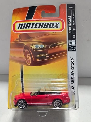 Matchbox 2007 Shelby GT500 #11 Red Convertible Sports Car - Image 1 of 2