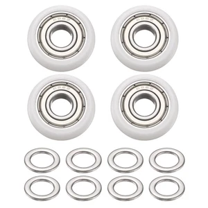 Kit Puleggia Cuscinetto a Sfera 6x19x6mm, 4pz Puleggia Cuscinetto Idler a Rullo Nylon Bianco - Foto 1 di 6