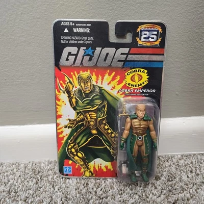 Figura de acción GI Joe 25 aniversario Serpentor 63464 Cobra Emperor Hasbro 2007 Foto 1 de 4