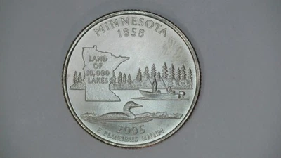 2005 P Minnesota State Quarter Satin Finish BU Uncirculated *Free Shipping* - Image 1 of 2