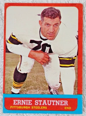 Ernie Stautner Pittsburgh Steelers 1965 TCG Football Card #129 - Image 1 of 2