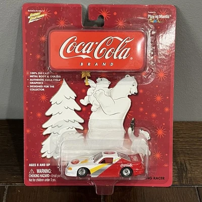 Johnny Lightning Coca-Cola Brand Ford Mustang Racer Diecast Race Car 1/64 - Image 1 of 4
