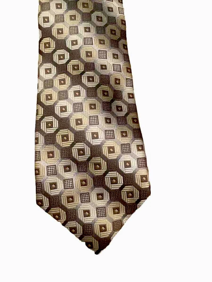 Neck Tie Alexander Julian Colours Mens Woven Geometric Design Reep Tie - Image 1 of 4