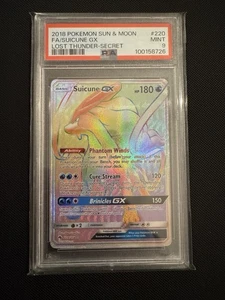 Suicune GX (Secret) 220/214 Sm-Lost Thunder Holo PSA 9 - Bild 1 von 2