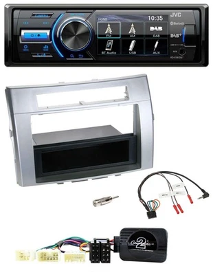 JVC Bluetooth Lenkrad USB DAB Autoradio für Toyota Corolla Verso 2004-2007 silbe - Bild 1 von 4