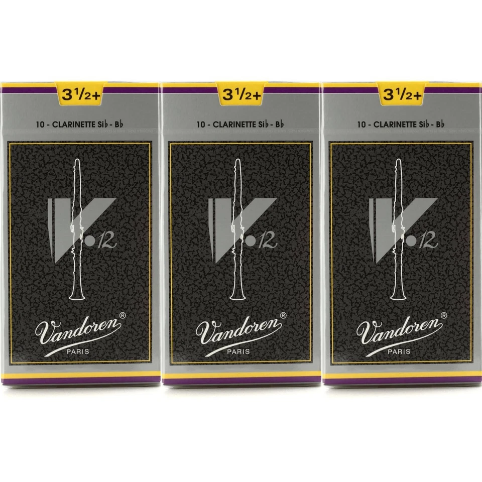 Vandoren V12 Bb Clarinet Reed - 3.5+ (30-pack) - Image 1 of 1