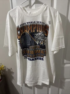 Vintage Rare 2000 Subway Series Yankees MLB World Series Champions Shirt Men XL - Picture 1 of 4