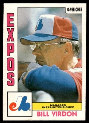 1984 O-Pee-Chee Bill Virdon Montreal Expos #111 MGR - Image 1 of 2