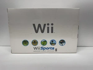 Paquete completo de consola Nintendo Wii en caja con Wii Sports - Imagen 1 de 4