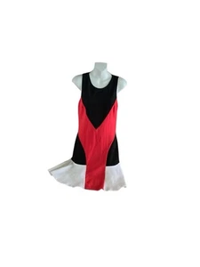 Venus Womens Red Black White sleeveless Fit Flare Dress 10/12 - Picture 1 of 6