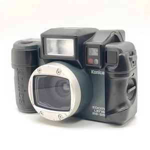 Konica Genbakantoku Zoom 28-56 Shock-Proof 35mm Film AF Camera from JAPAN - Picture 1 of 8