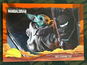 2020 Mandalorian Journey of Child Rare Orange #10 Numbered 9 of 10 Not Staying - Picture 1 of 10