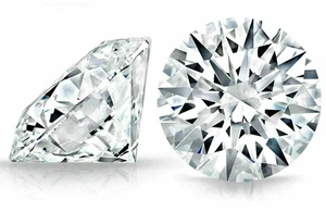 White Color DEF Round Cut Vs1 12 mm Moissanite Diamond With Certificate c875 - Picture 1 of 7