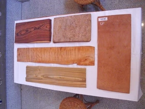 Furniere, Königsholz,Platanemaser,Rüstermaser,Muschelahorn, Essigbaum - Bild 1 von 1