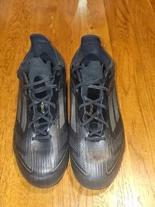 Adidas F50 Pro Firm Ground Boots Kids Colour Core Black/Iron - Size 1 - Picture 1 of 5