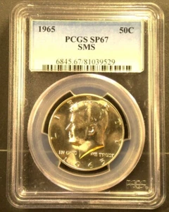1965 SMS Kennedy Silver Half Dollar PCGS SP67 - Picture 1 of 8