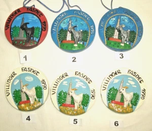 Villinger Fasnet 1990 - Meckergilde Villingen Fasnacht Abzeichen Anhänger Orden - Bild 1 von 17