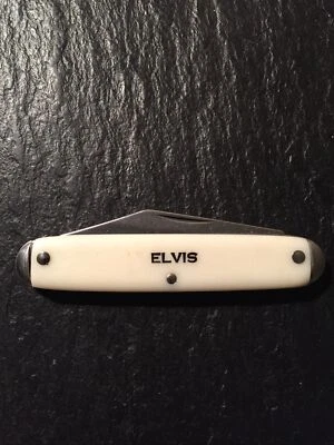 Faca de bolso vintage lâmina única ELVIS EUA - Imagem 1 de 4