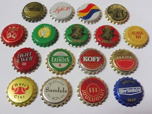 17 alte Kronkorken aus Finnland (Koti, Koff, Hartwall, Sandels,...), unverkorkt - Bild 1 von 6