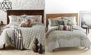Martha Stewart 2 Pc Set Bohemian Rhapsody Reversible Comforter Sets Twin/Twin XL - Picture 1 of 5
