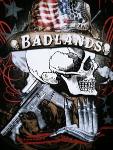 Badlands Gun Range Graphic TShirt Size Medium Good Condition Clean SEE NOTES - Picture 1 of 5