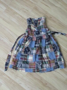 New Toddler Girl's American Living Plaid Patchwork Sun Dress Summer Size 4 4T - Picture 1 of 3