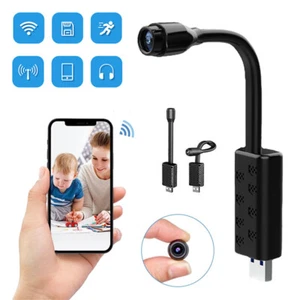 Mini WiFi Security Cameras Wireless Nanny Cam 1080P Plug in for Android iOS - Picture 1 of 12