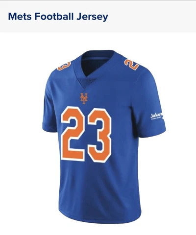 2023 NY Mets SGA Football Jersey LG 8/9/23 Citi Field Cover