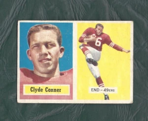 Tarjeta de fútbol americano 1957 Topps 78 Clyde Conner San Francisco 49ers VGEX ROOKIE - Imagen 1 de 2