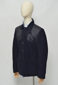 Dries Van Noten Herren marineblau Wolle Nylon gesteppter Mantel Größe 50 Made in Slowenien - Bild 1 von 12